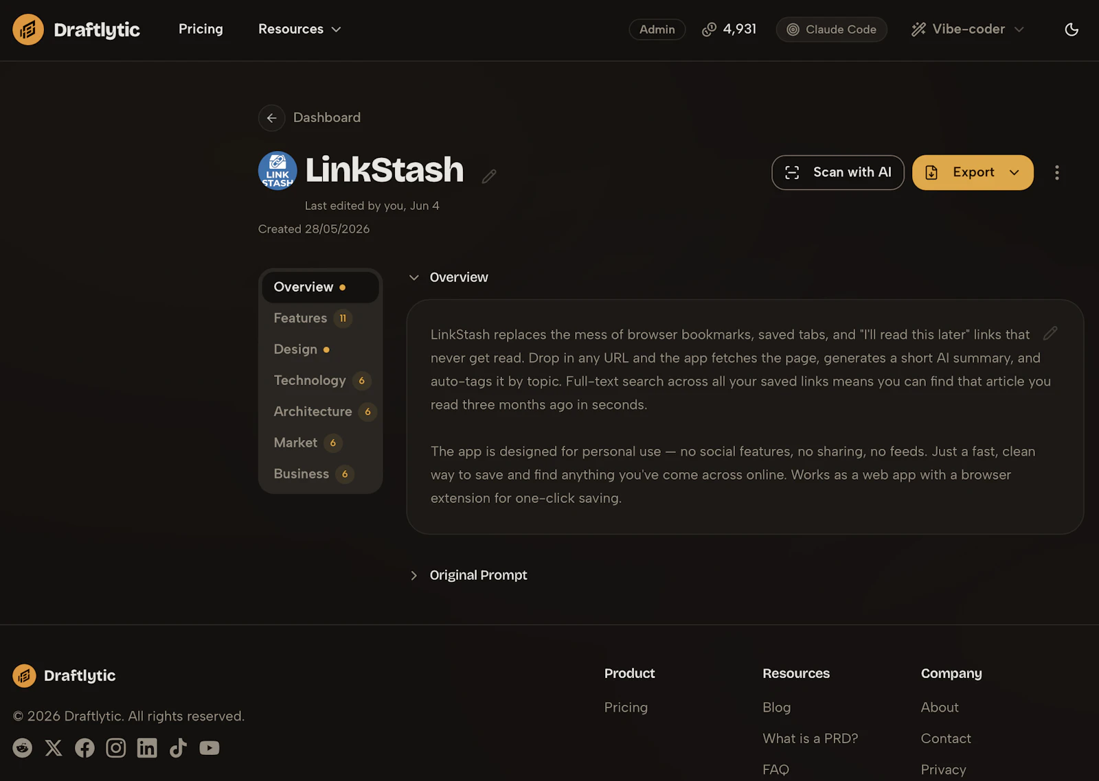 Draftlytic screenshot 3