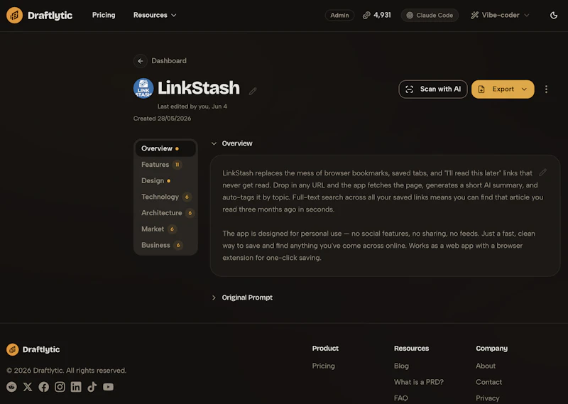Draftlytic screenshot 3