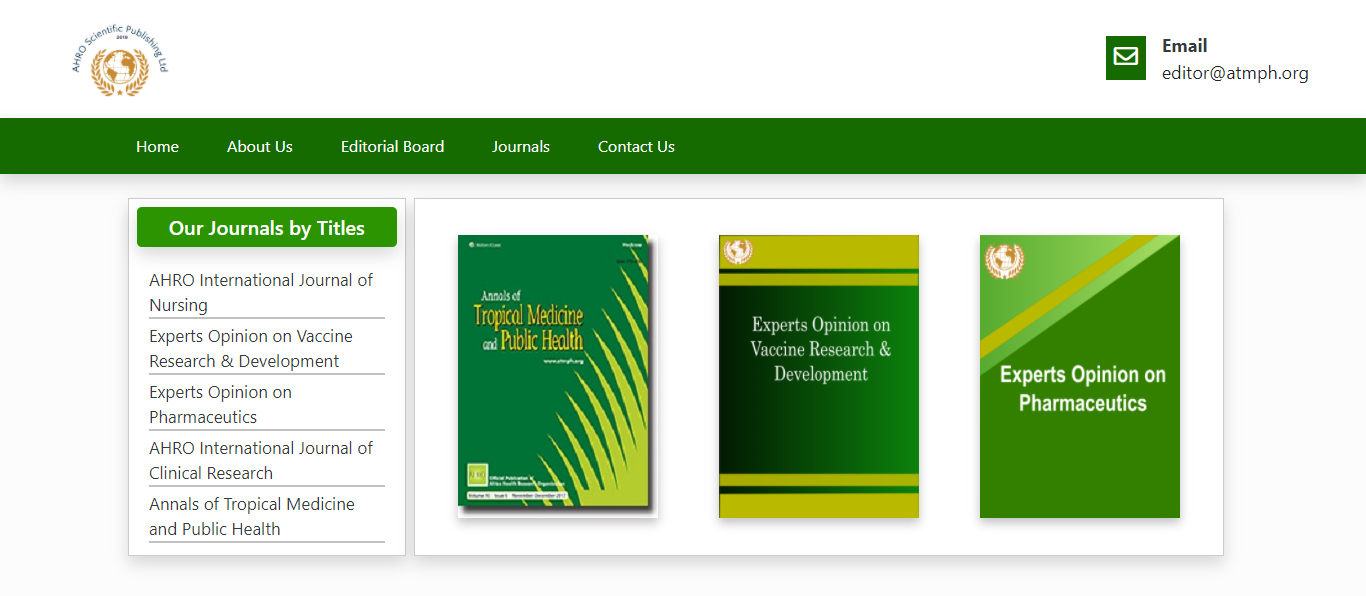 AHRO Scientific Publishing gallery image