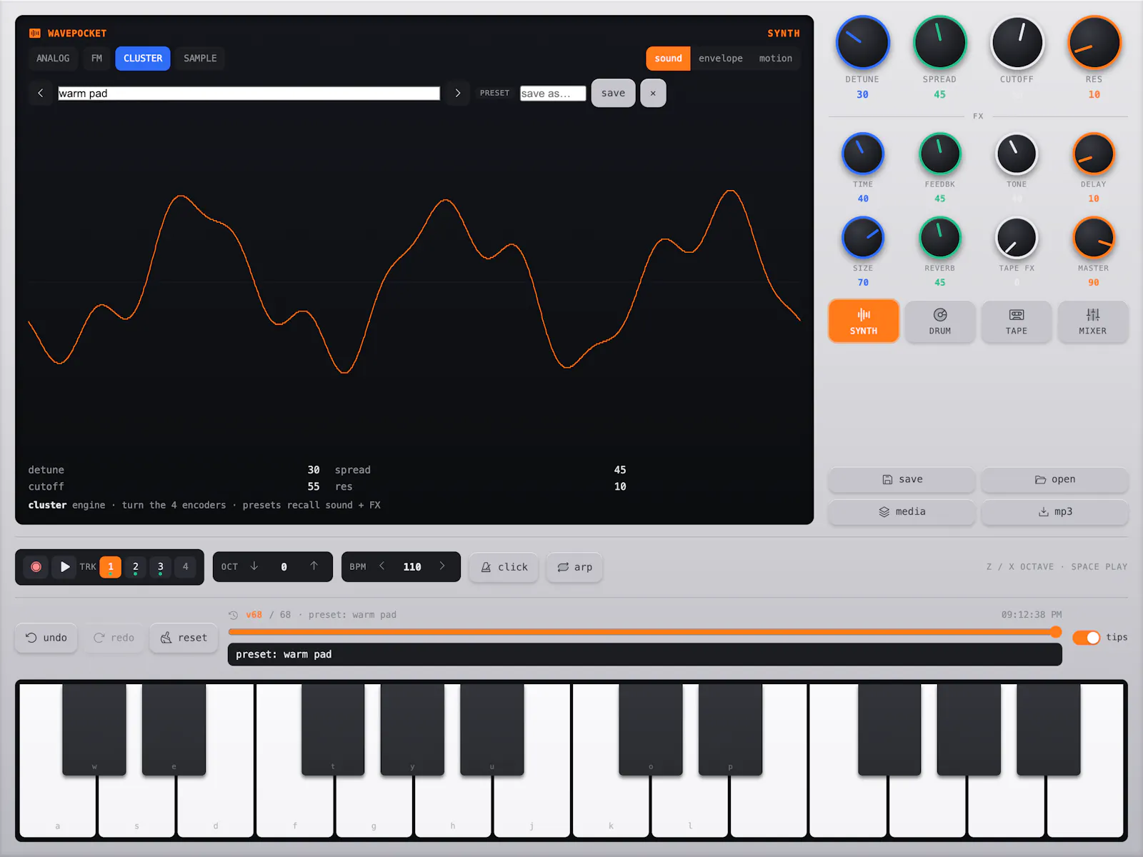 Wavepocket ▶︎•၊||၊||။၊|။ screenshot 2