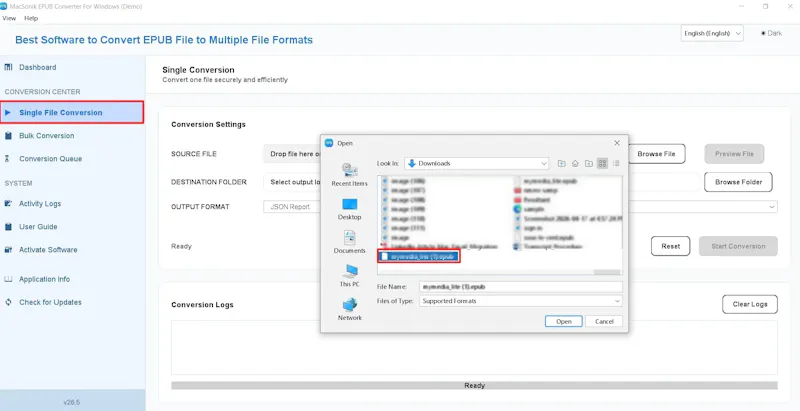 MacSonik EPUB Converter screenshot 2