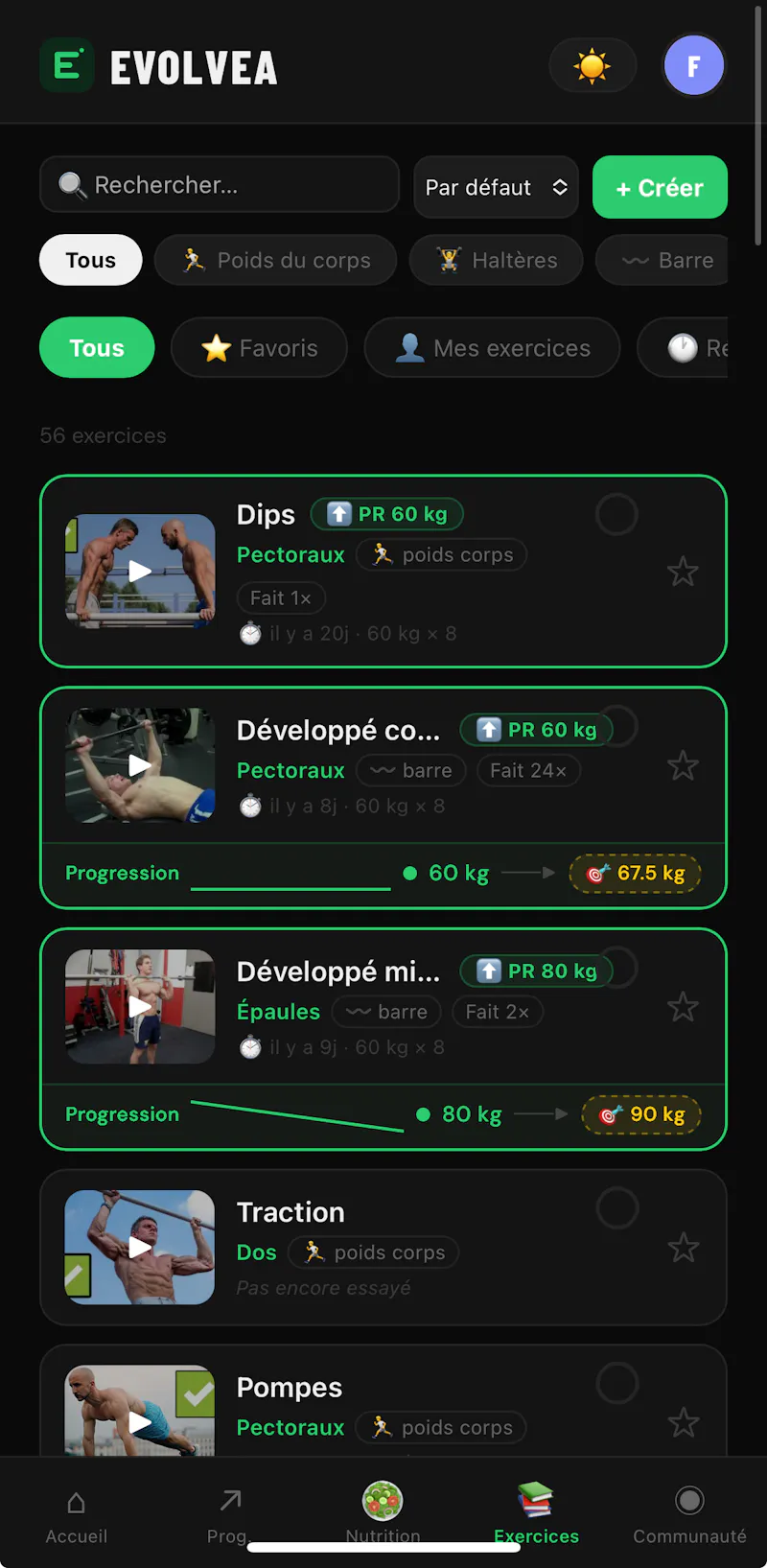 Evolvea - Fitness & Nutrition Tracker screenshot 4