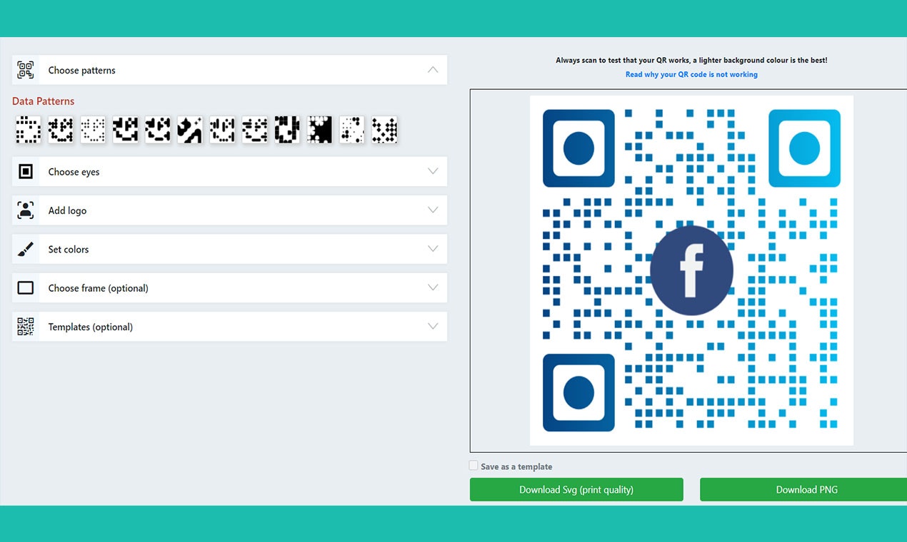 Generador de código QR gratuito media 2