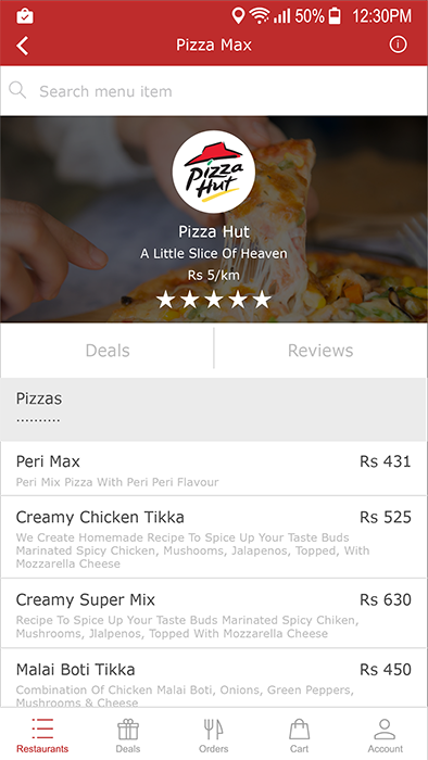 Food Delivery. Restaurant IOS gallery image