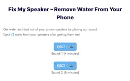 Water Out Of Speaker media 1