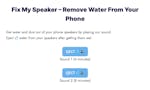 Water Out Of Speaker image