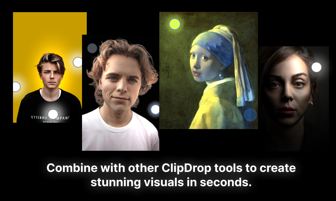 Média Raisier clipdrop - Ajoutez des lumières spectaculaires à vos photos en quelques secondes avec l'IA 5