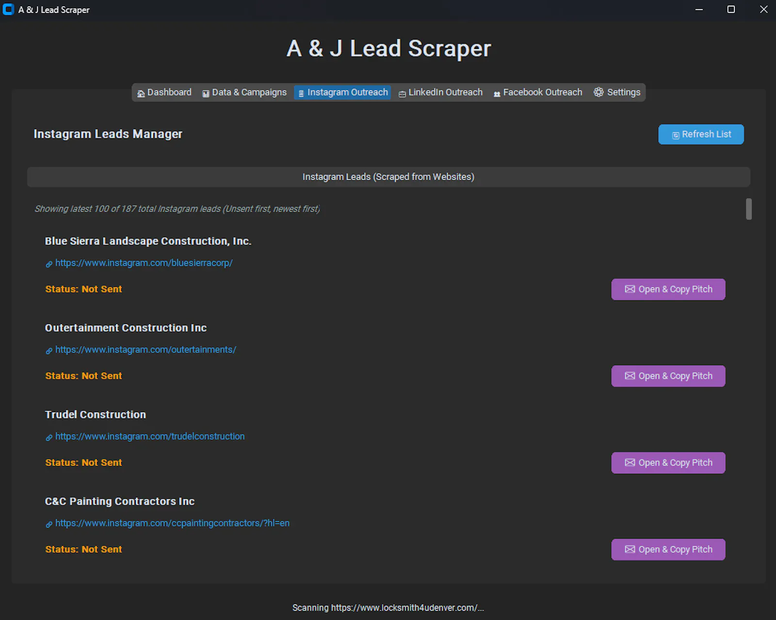 A & J Lead Scraper screenshot 3