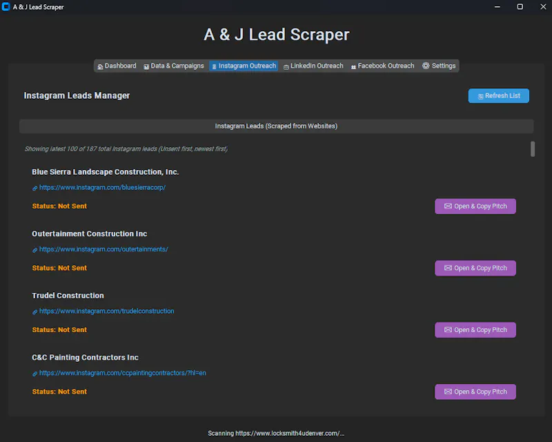 A & J Lead Scraper screenshot 3