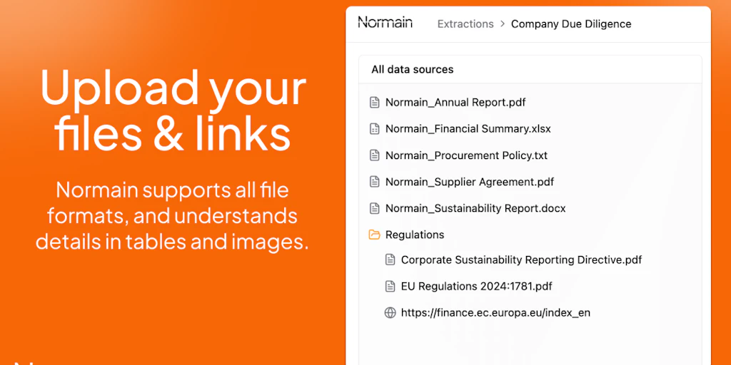 Normain:來自複雜文件的可信洞察