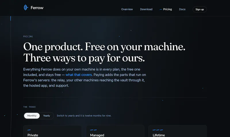 Ferrow screenshot 2