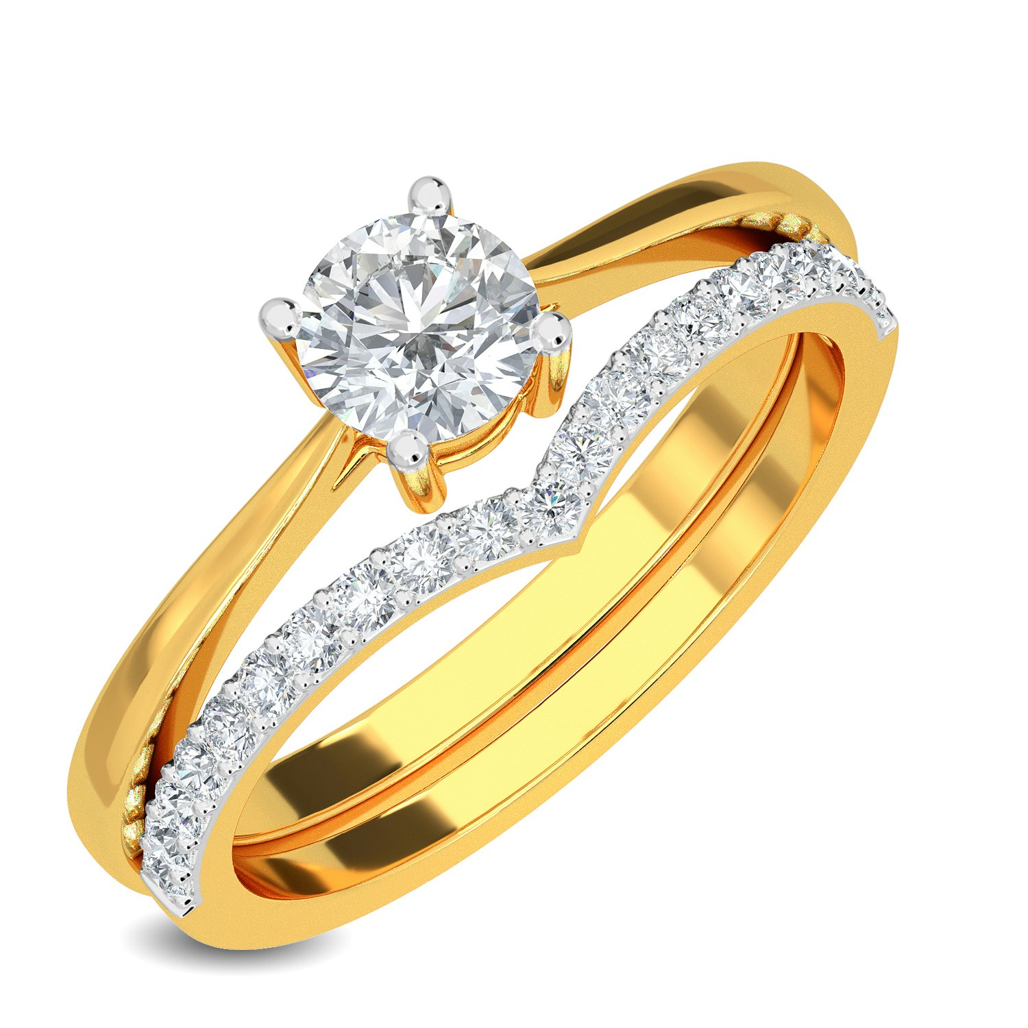 Acquista Anello di diamanti solitari online - Solitaire Diamond Ring @ Kisna -Il gioiello online di fiducia media 1