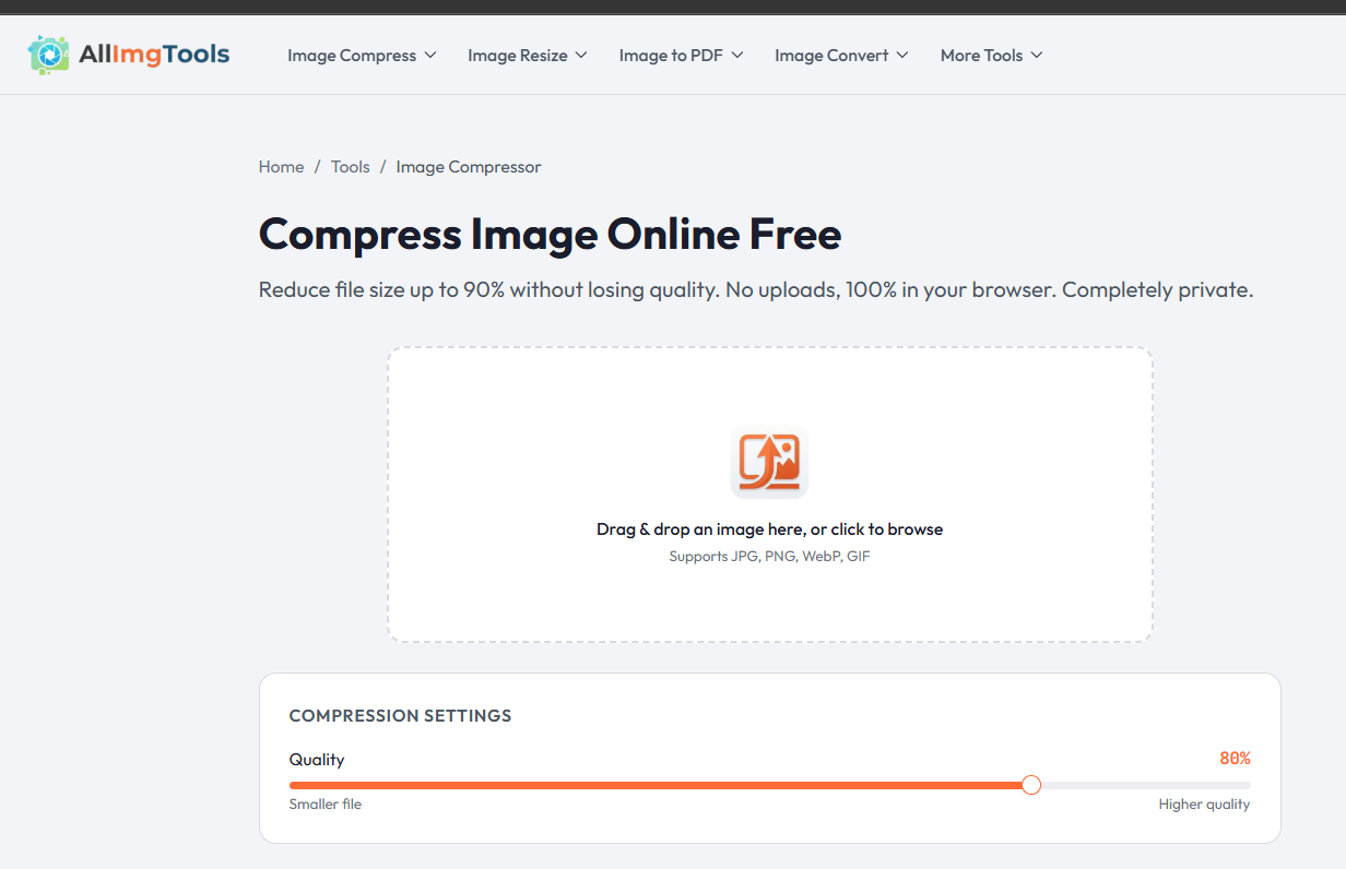 AllImgTools - Main product screenshot demonstrating key features and user interface