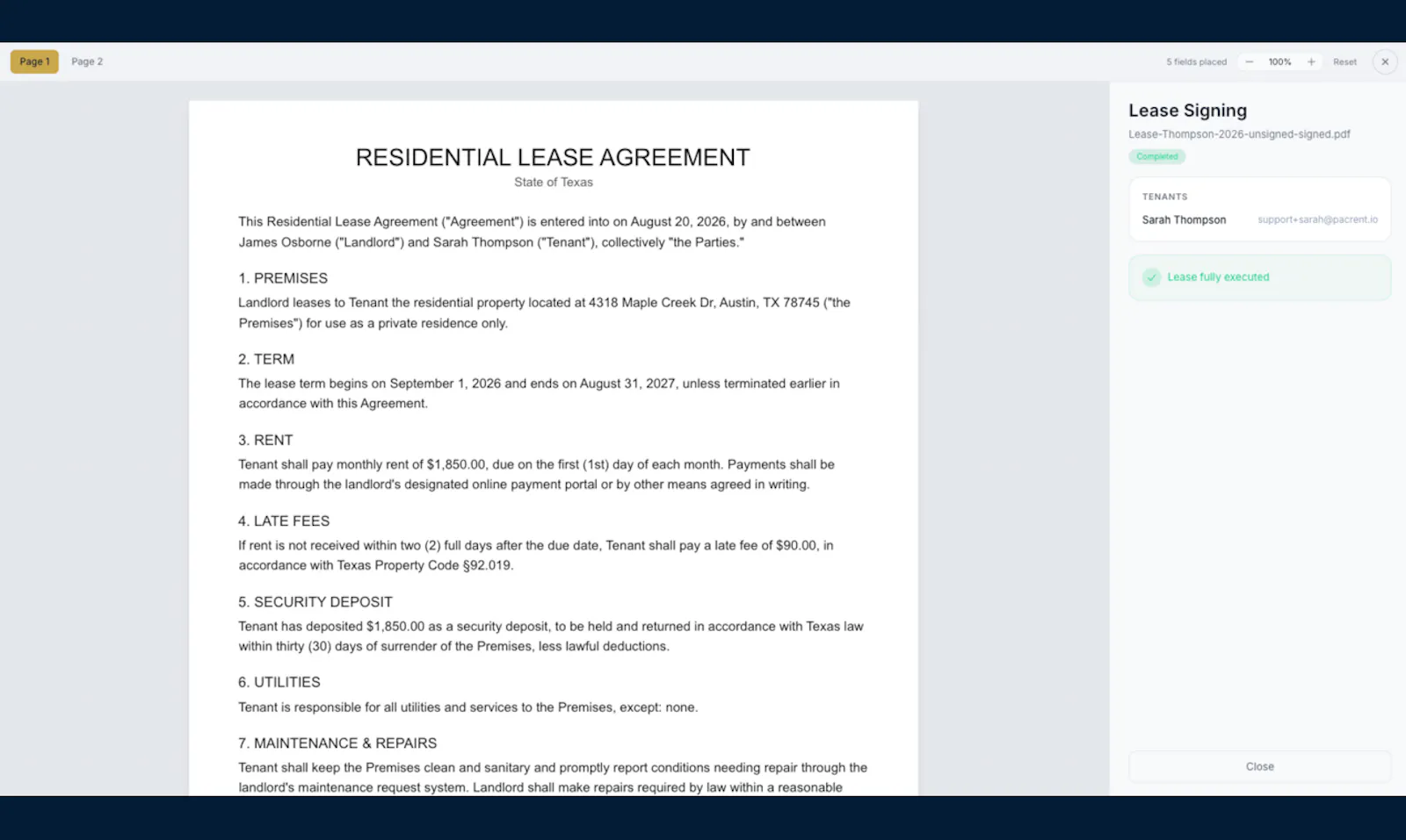 Pacific Rentals Pro screenshot 5