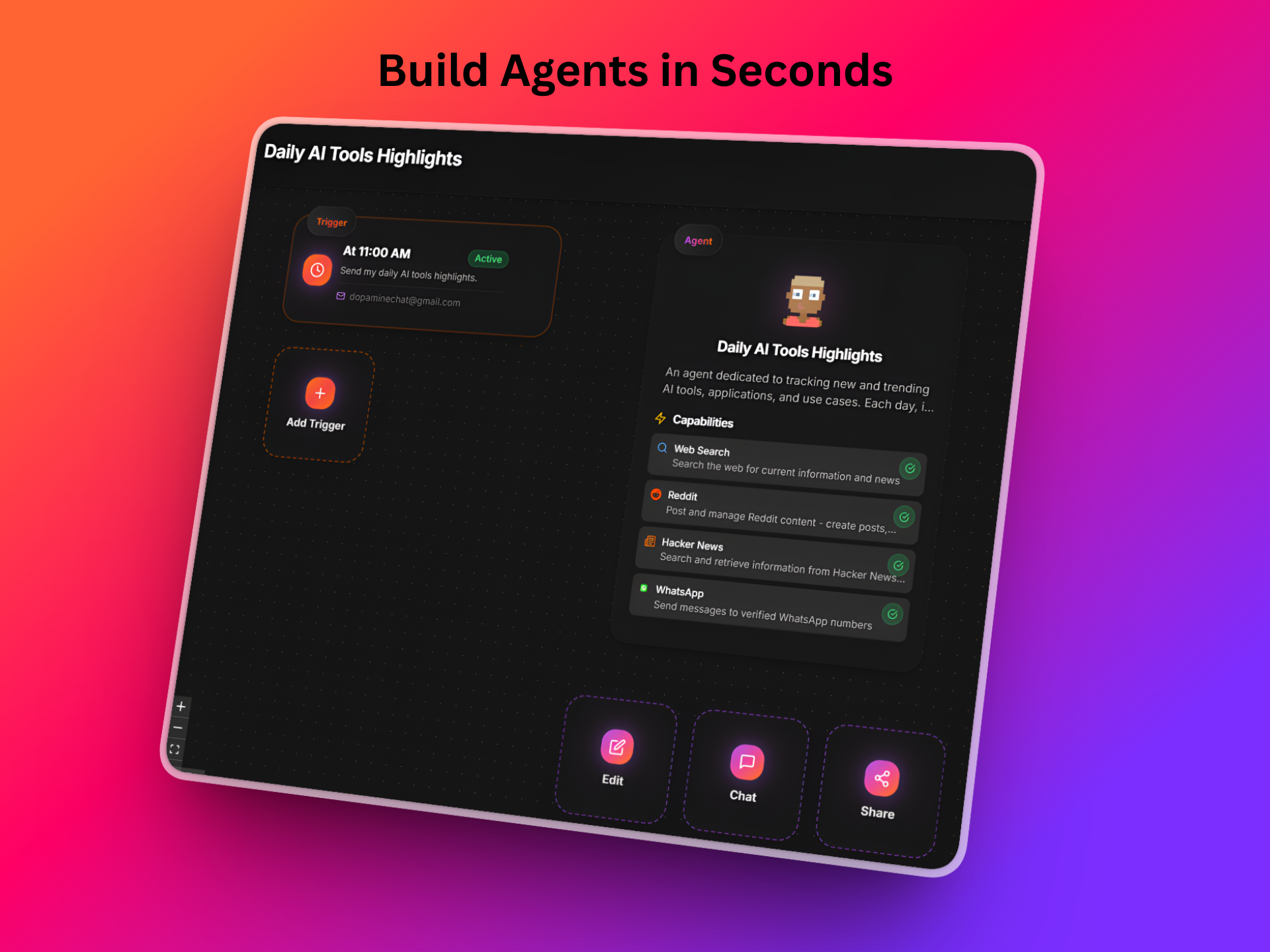 Dopamine.chat - Main product screenshot demonstrating key features and user interface