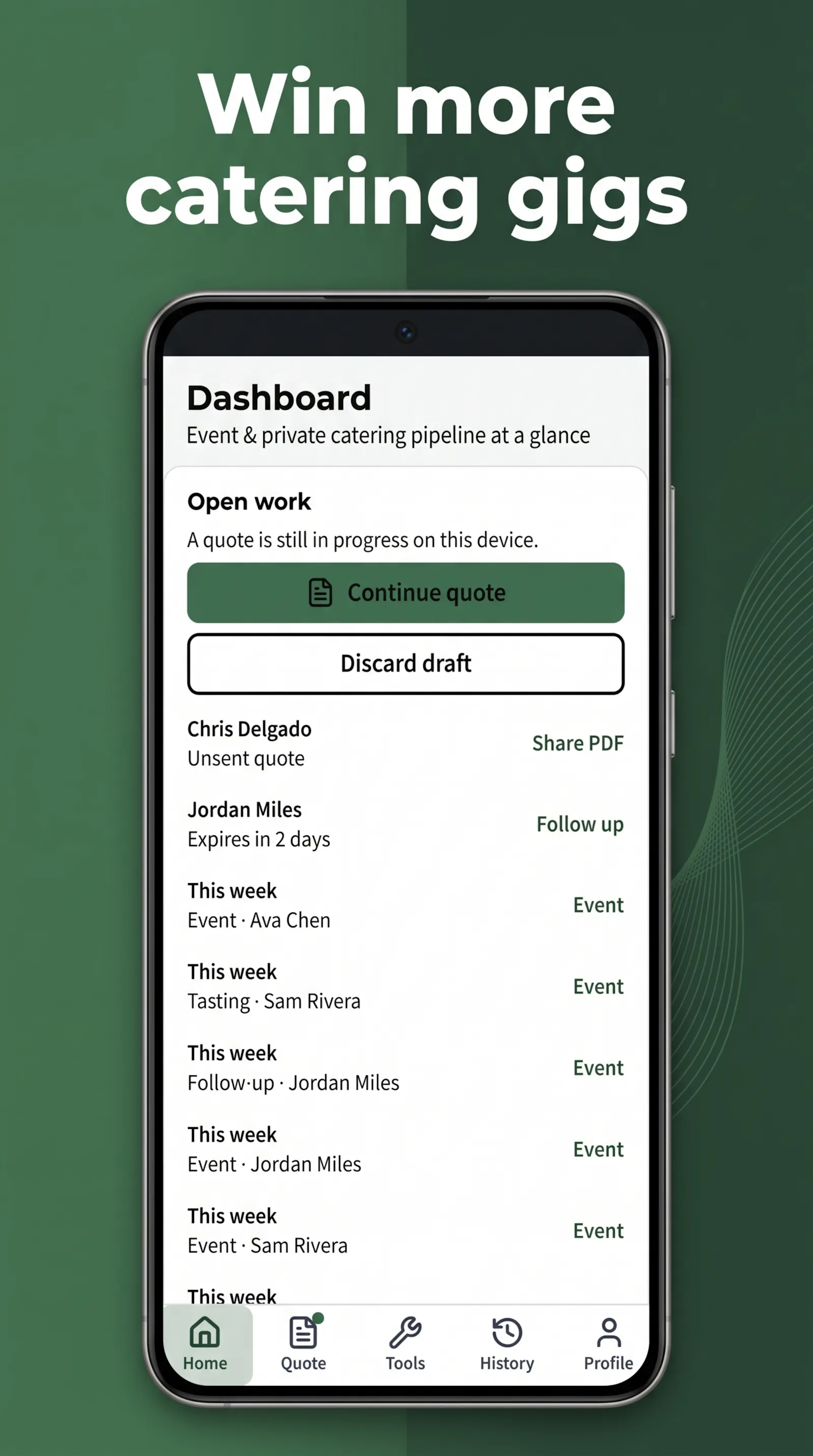CaterBid screenshot 6
