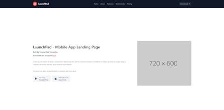 LaunchPad - Mobile App Landing Page gallery image