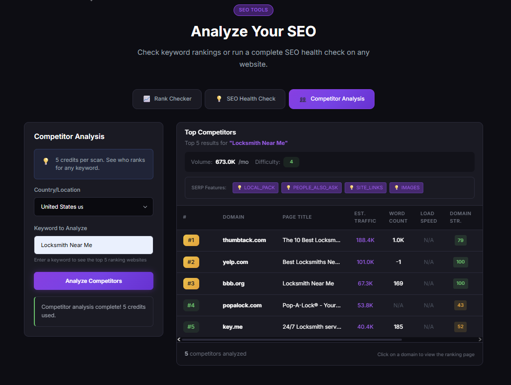 GoogleME - Screenshot 2 showing product features and functionality