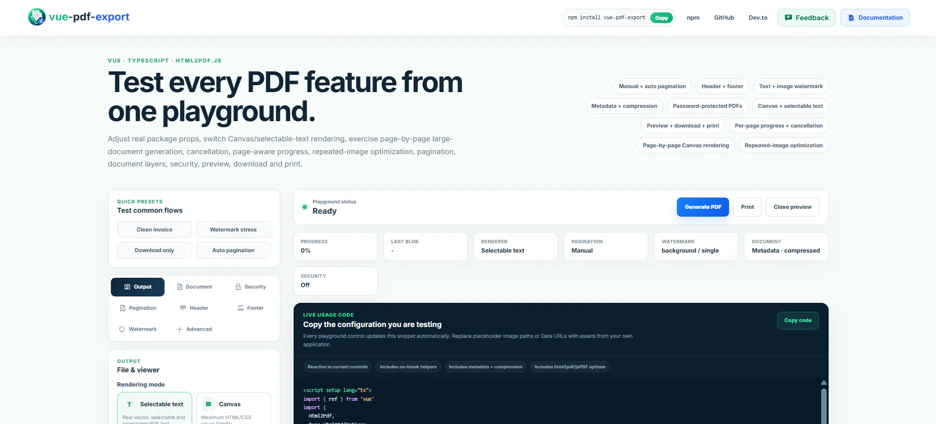 vue-pdf-export gallery image