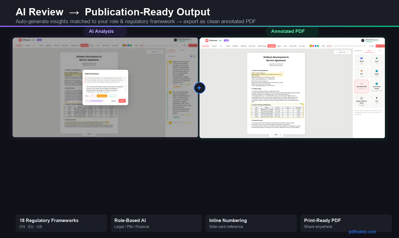 PDFnoted - AI Review, Note & Export gallery image