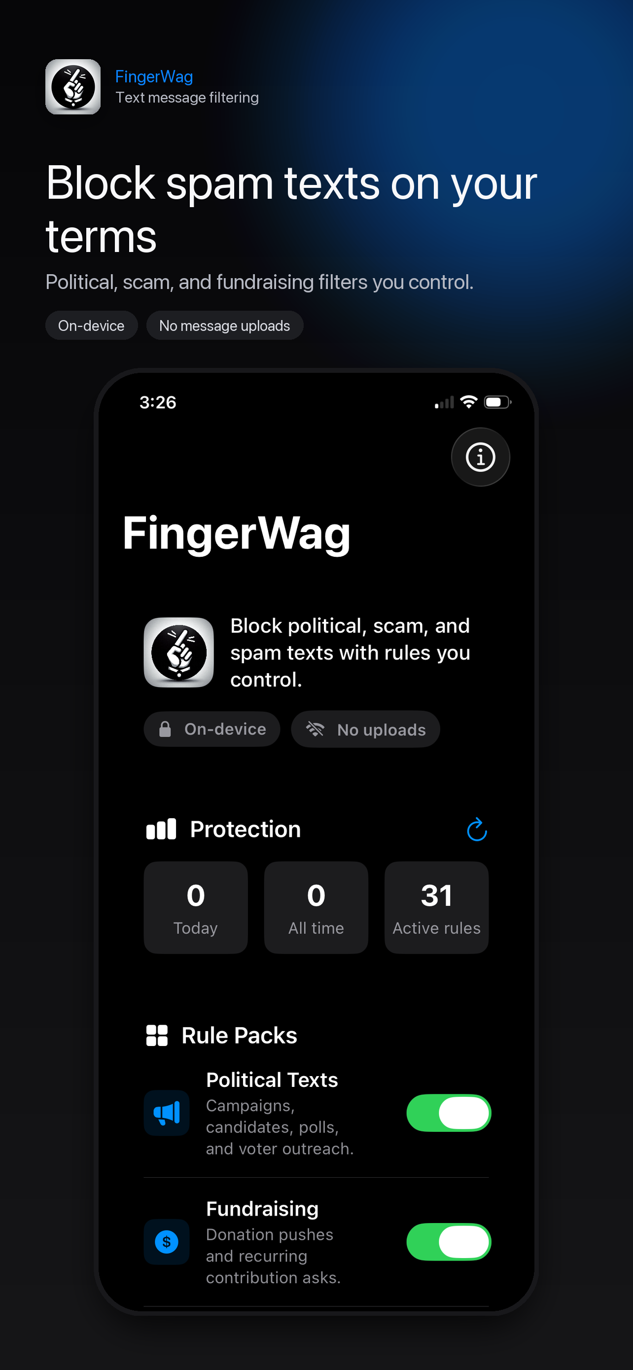 FingerWag: Block Spam Texts gallery image