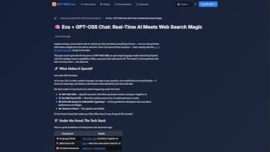 GPT-OSS Live gallery image