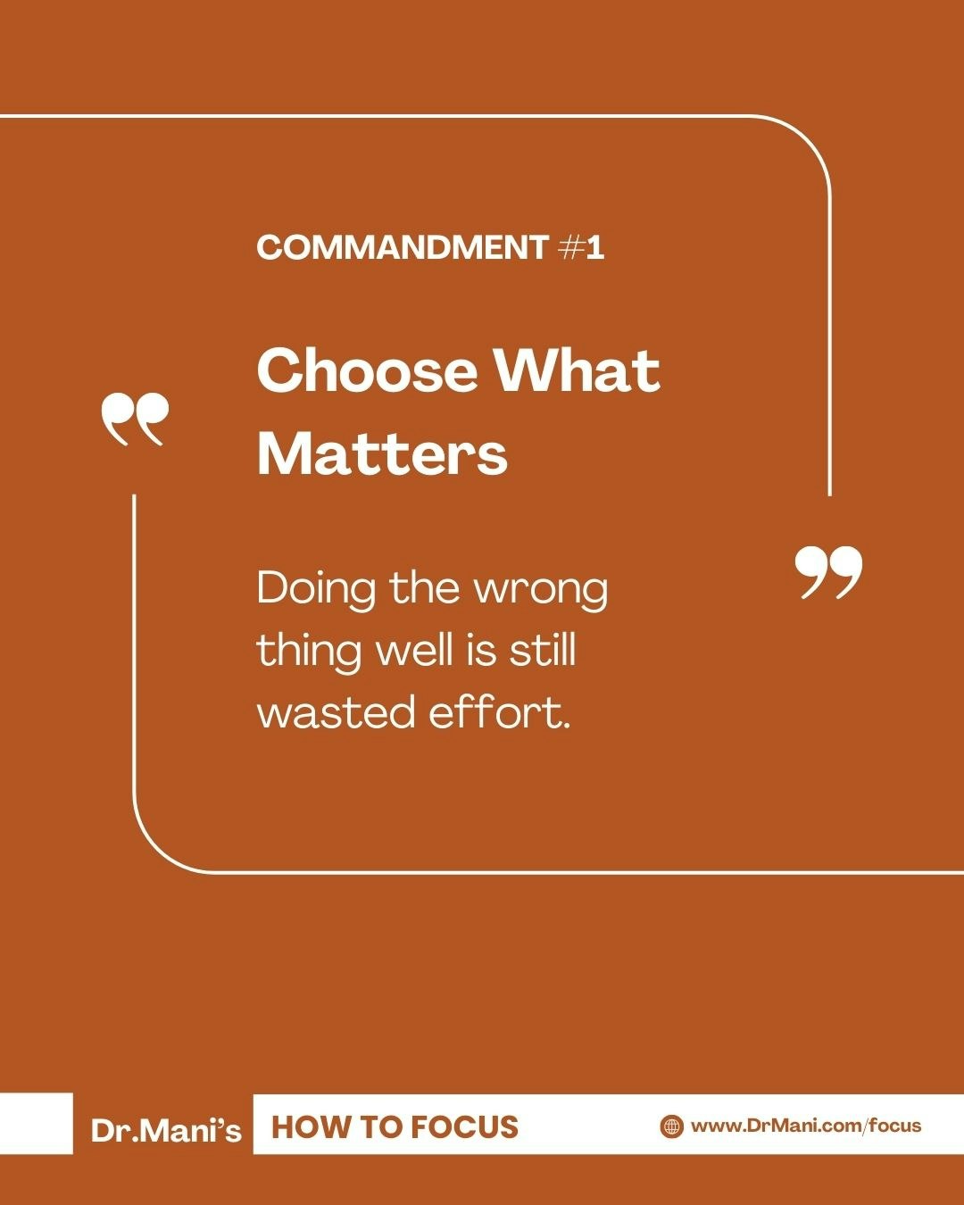 Dr Mani's How To Focus - Screenshot 2 showing product features and functionality