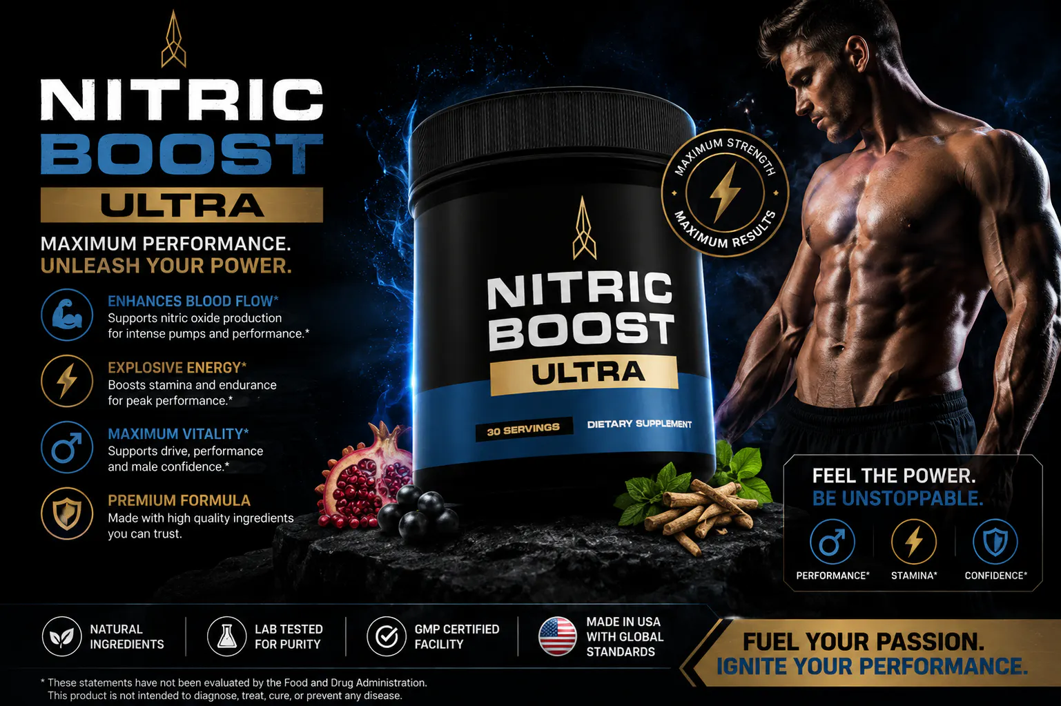 Nitric Boost 제품 배너
