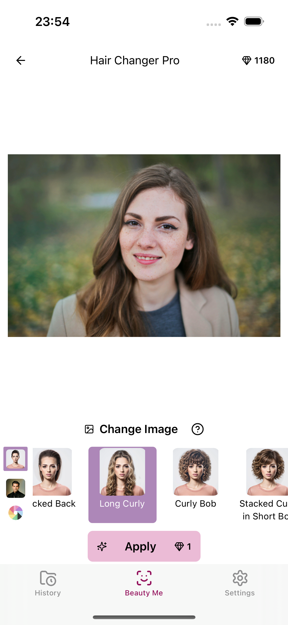 Ai Beauty Me - Face Hair Filters - Vang je beste look met AI Power media 4