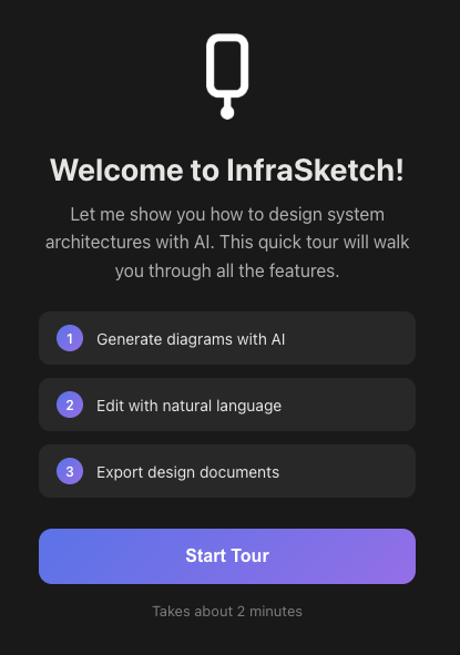 InfraSketch - Screenshot 4 showing product features and functionality