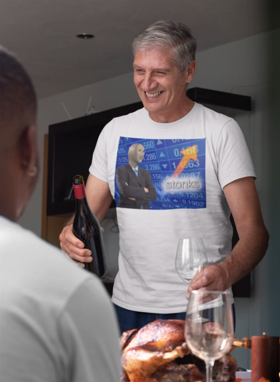 Stonks Meme T-Shirt gallery image