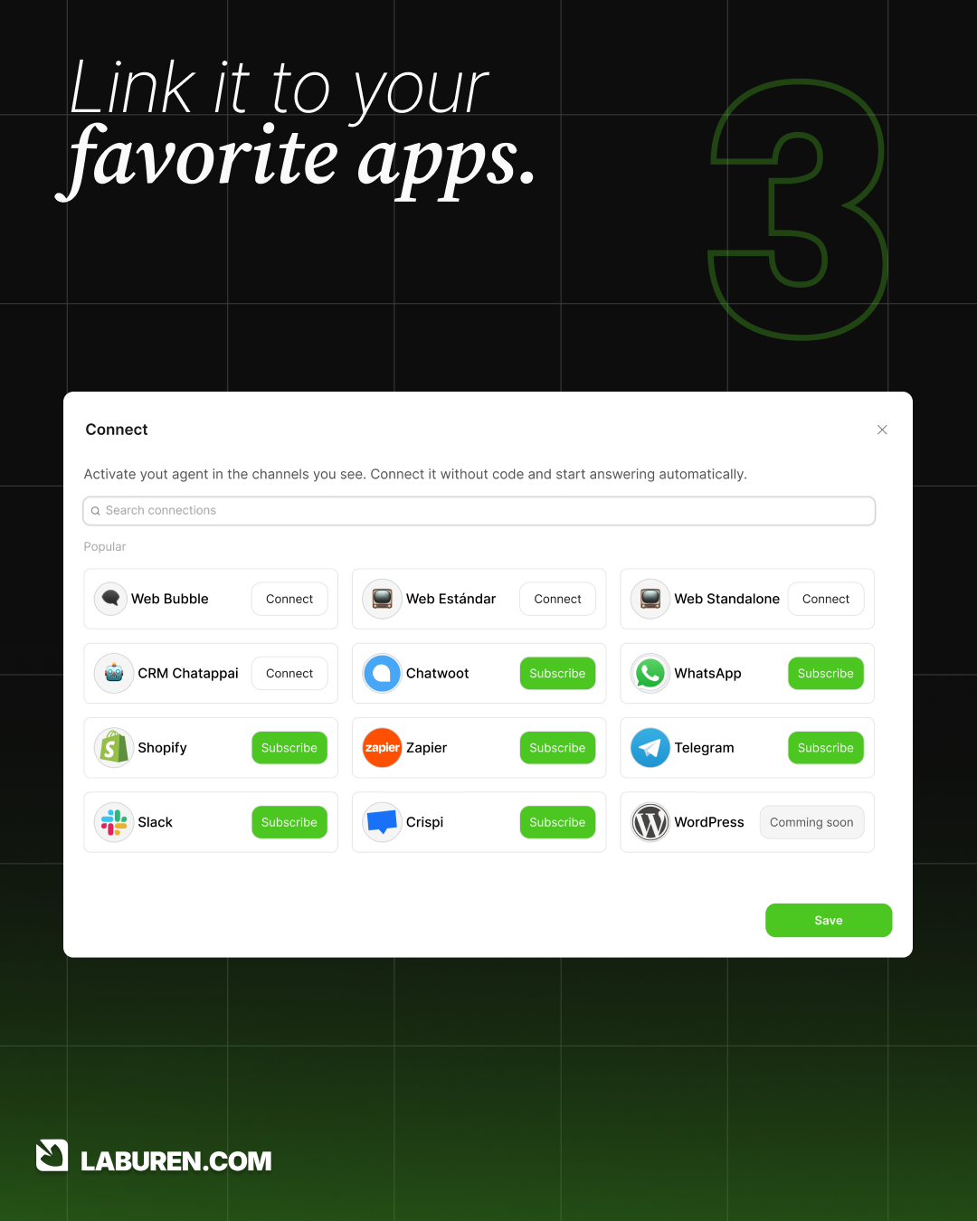 Laburen.com Agent Builder gallery image