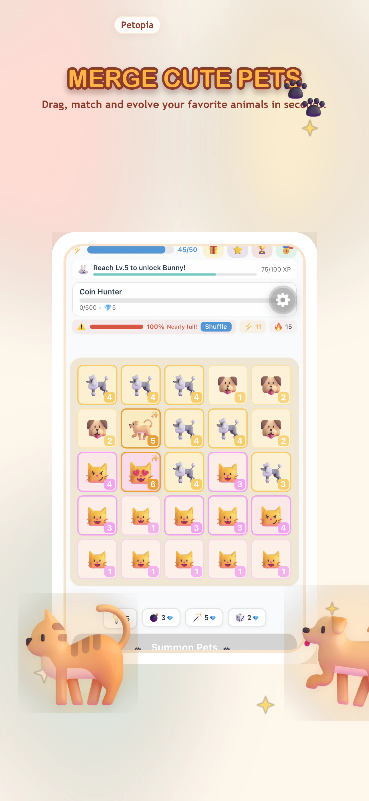 Petopia: Merge & Collect