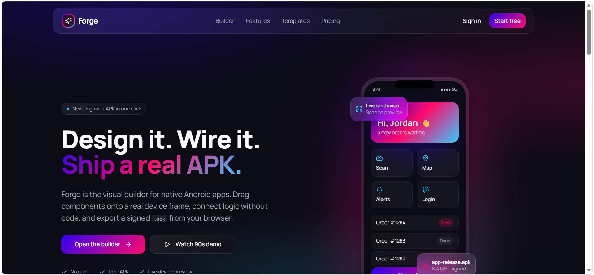 Forge — Design Figma to APK in minutes gallery image