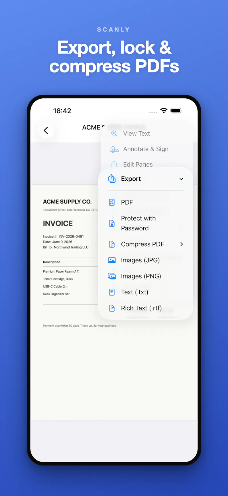 Scanly - Scanner & PDF screenshot 6
