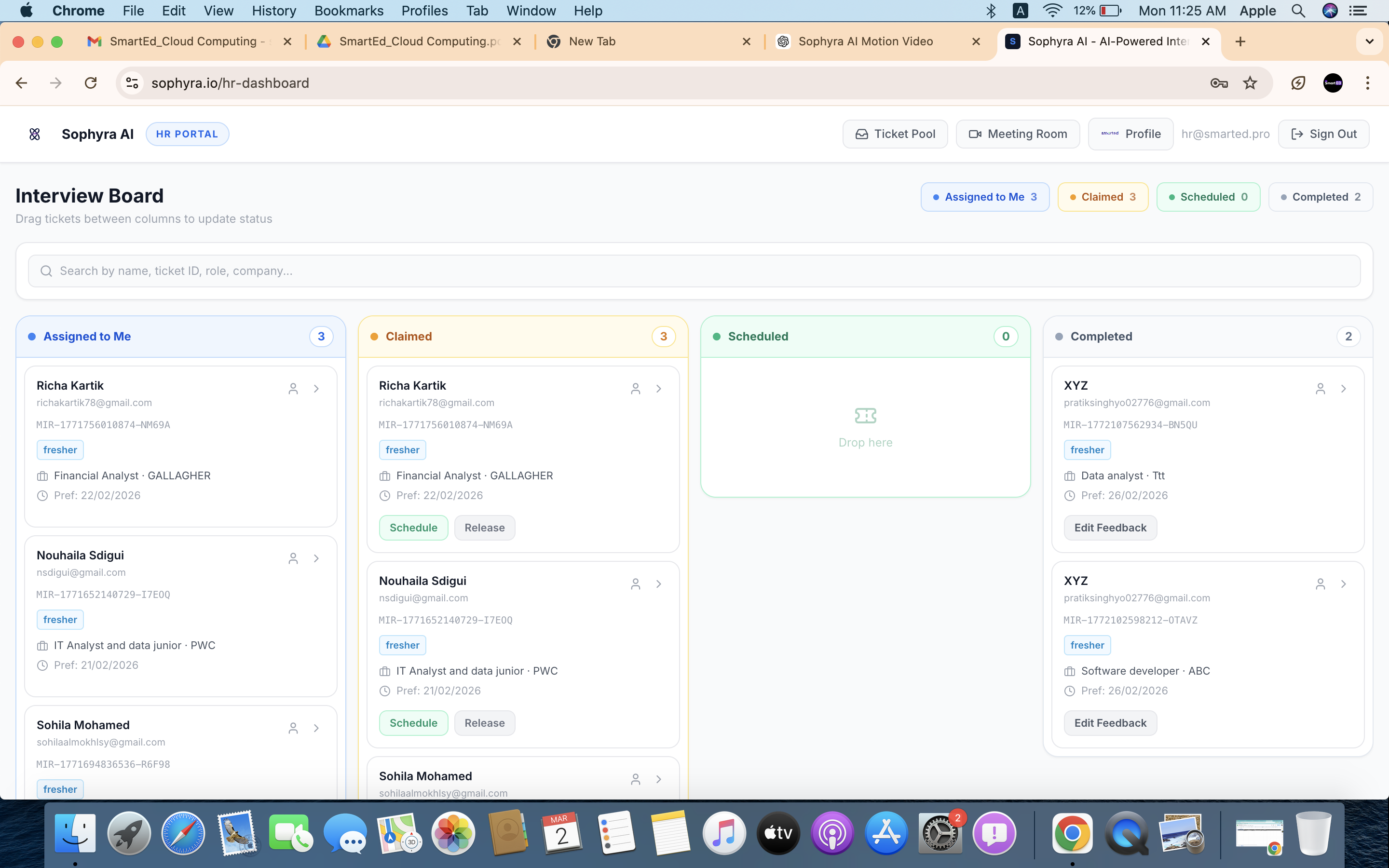Sophyra – Interview OS - Screenshot 3 showing product features and functionality