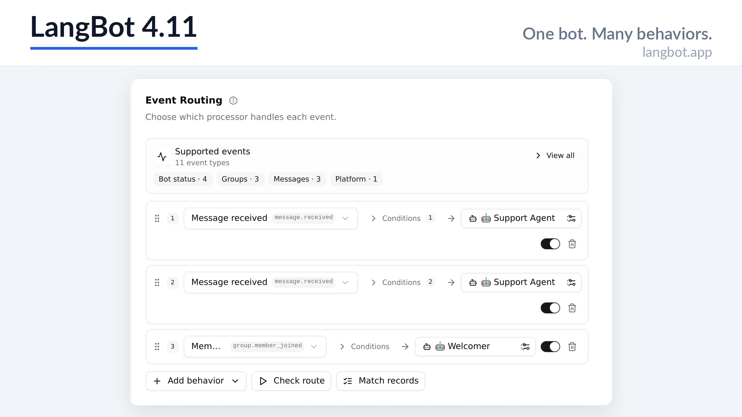 LangBot 4.11 gallery image