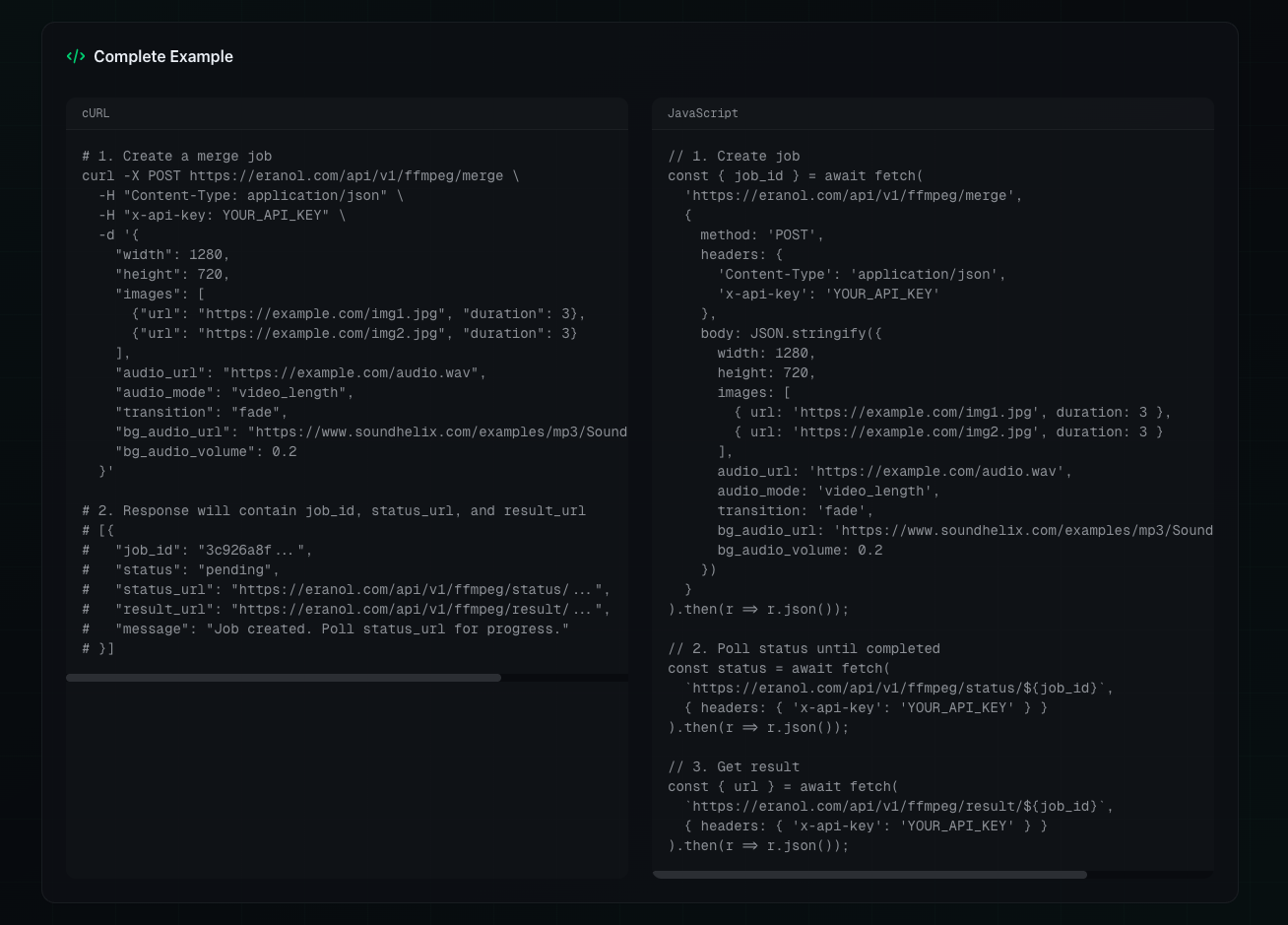 FFmpeg API Service gallery image