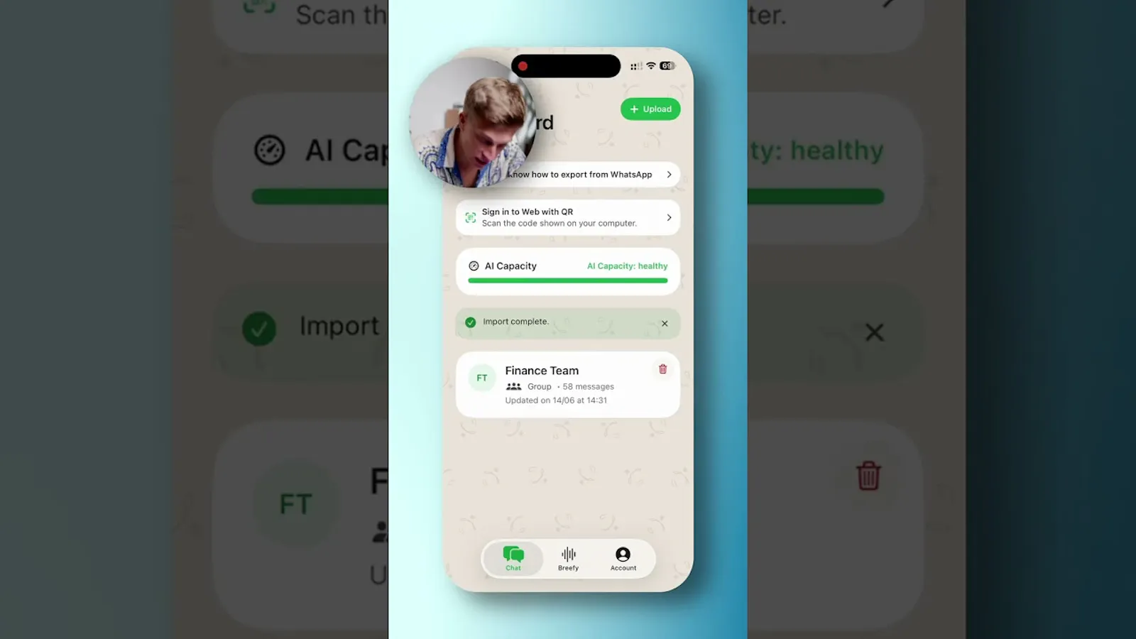 BreefyChat screenshot 1 (video preview)