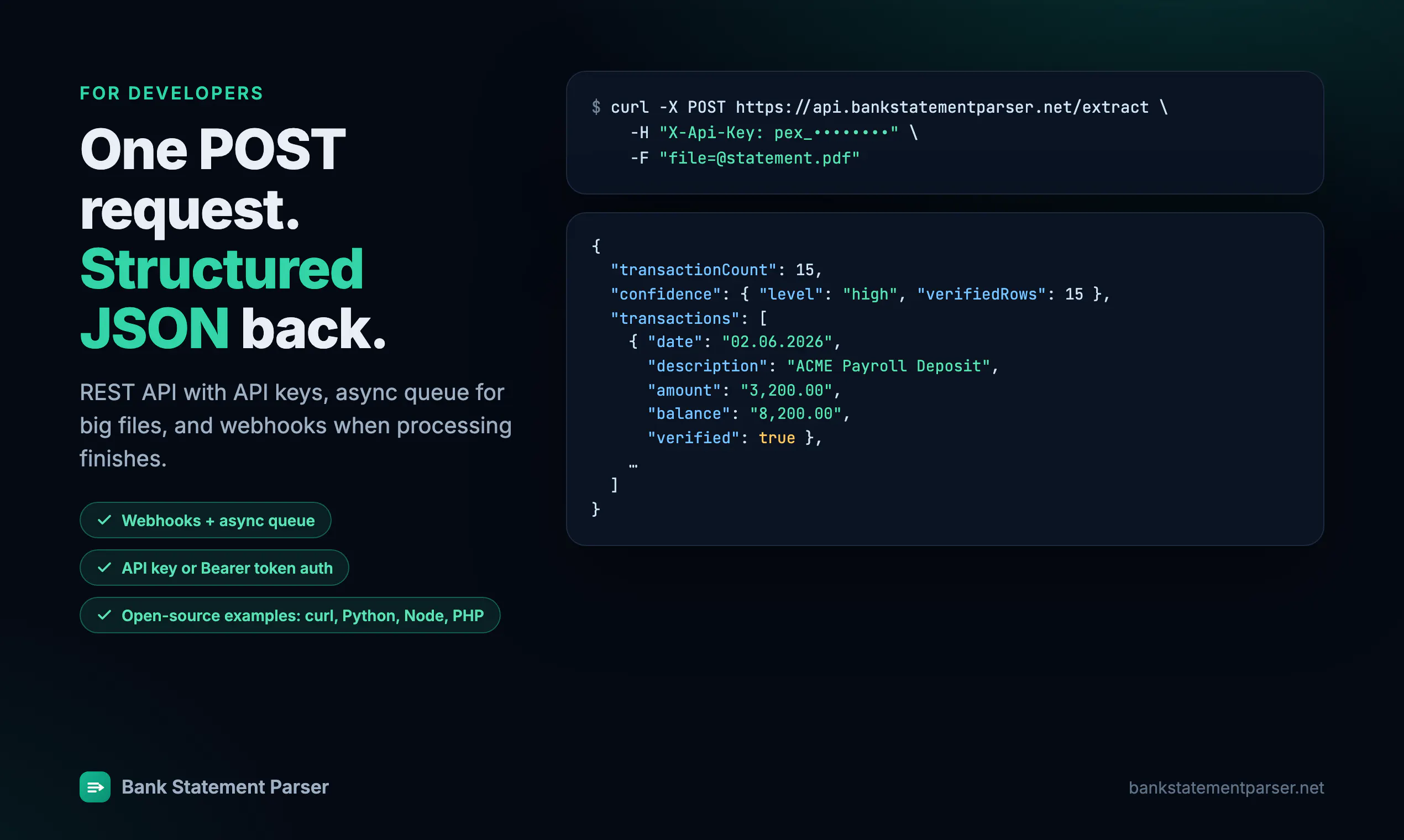 Bank Statement Parser gallery image