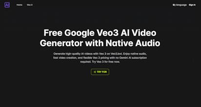 Veo3.bot: Free Veo 3 AI Video Generation gallery image