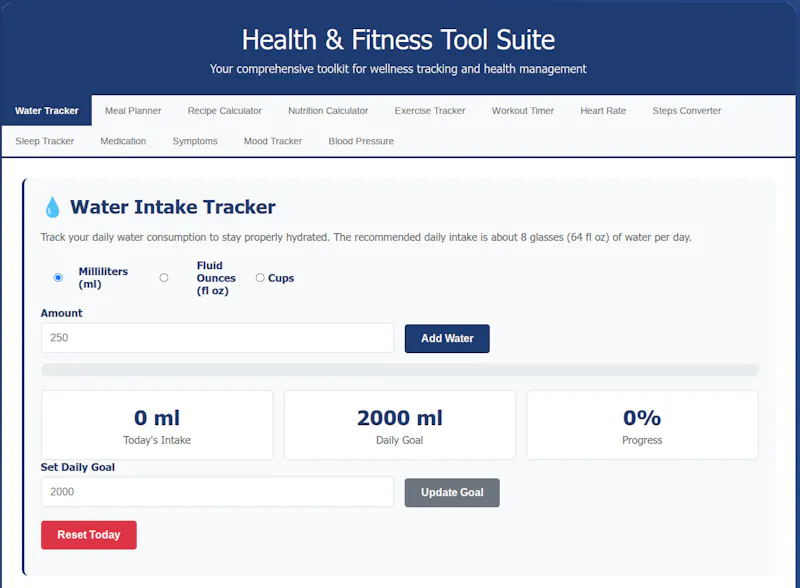 FreeWWW Health & Fitness Suite screenshot 1