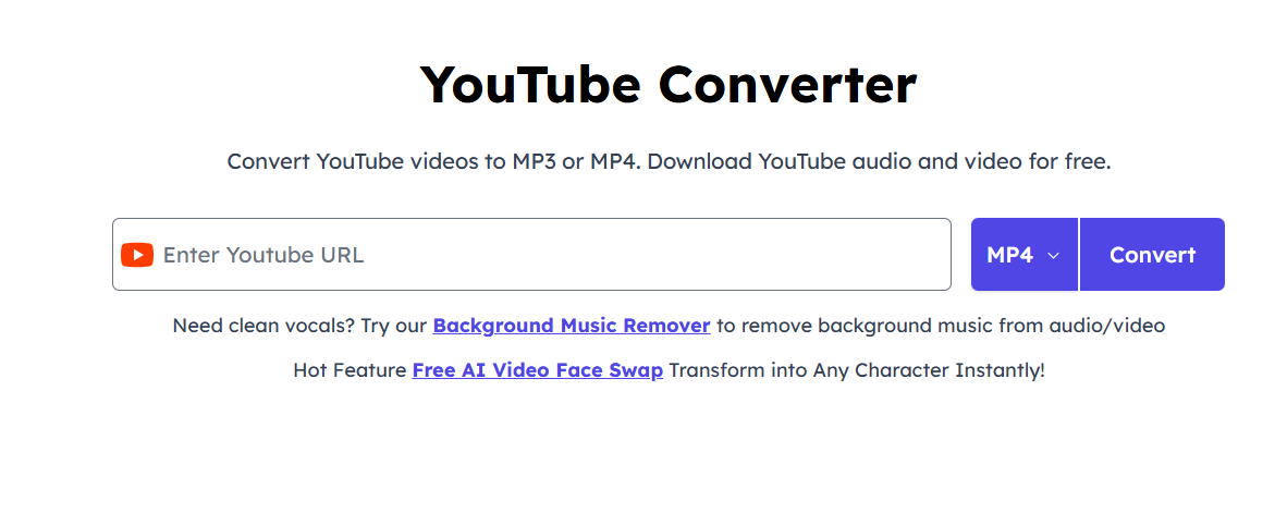 وسائط YT إلى MP4 محول - محول YT إلى MP4 عبر الإنترنت ، تنزيل الصوت 2