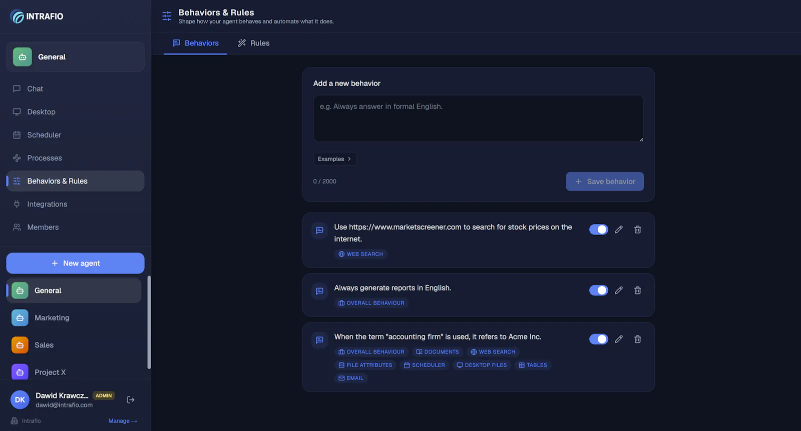 Intrafio screenshot 8