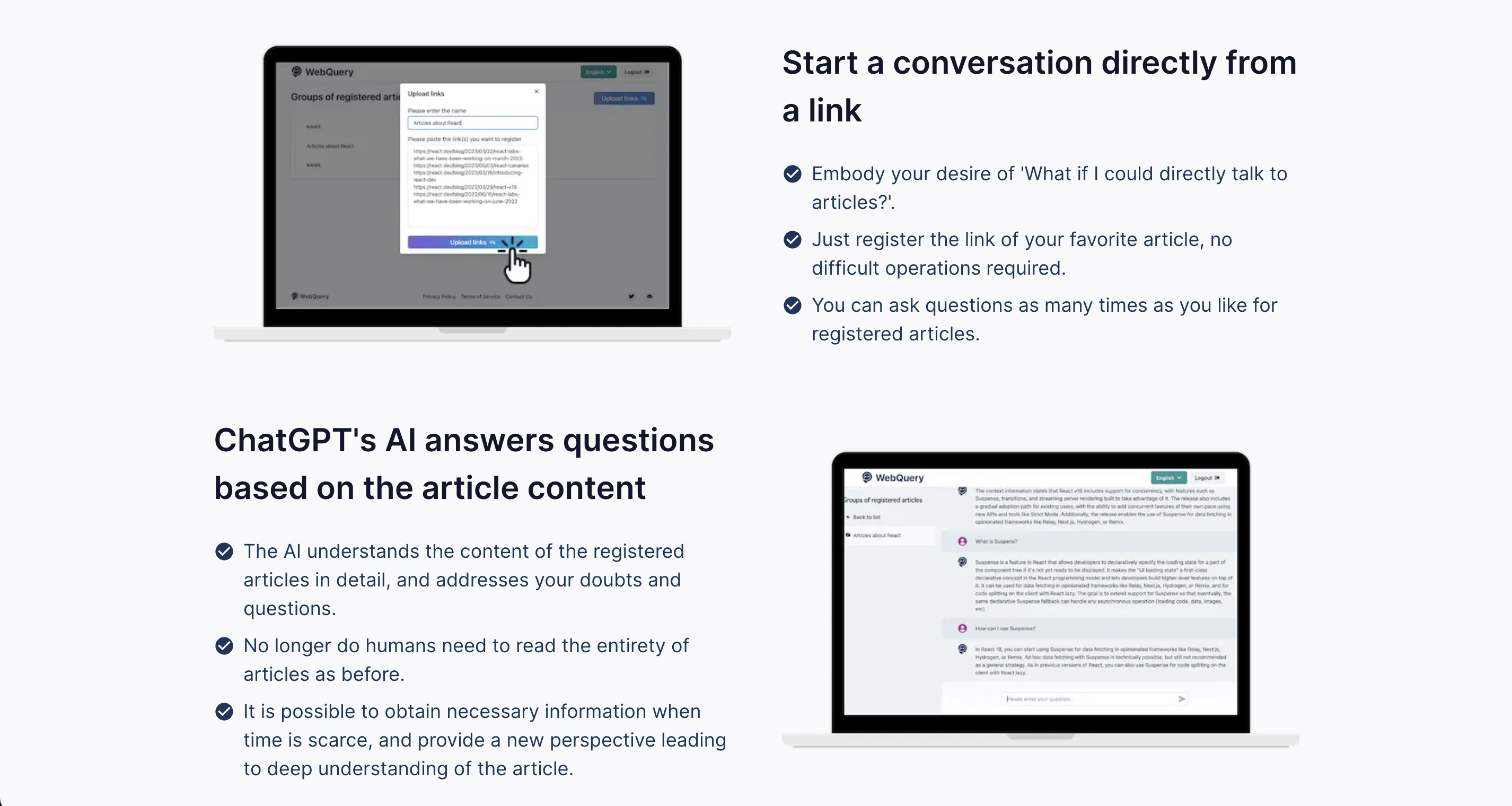 AI-Powered Web Exploration - WebQuery gallery image