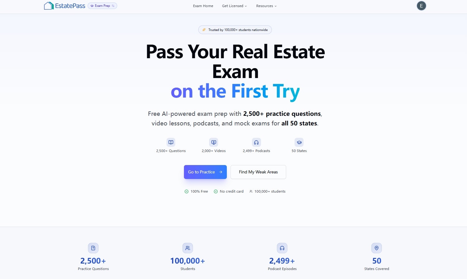 EstatePass: AI Exam Prep + Agent Tools gallery image