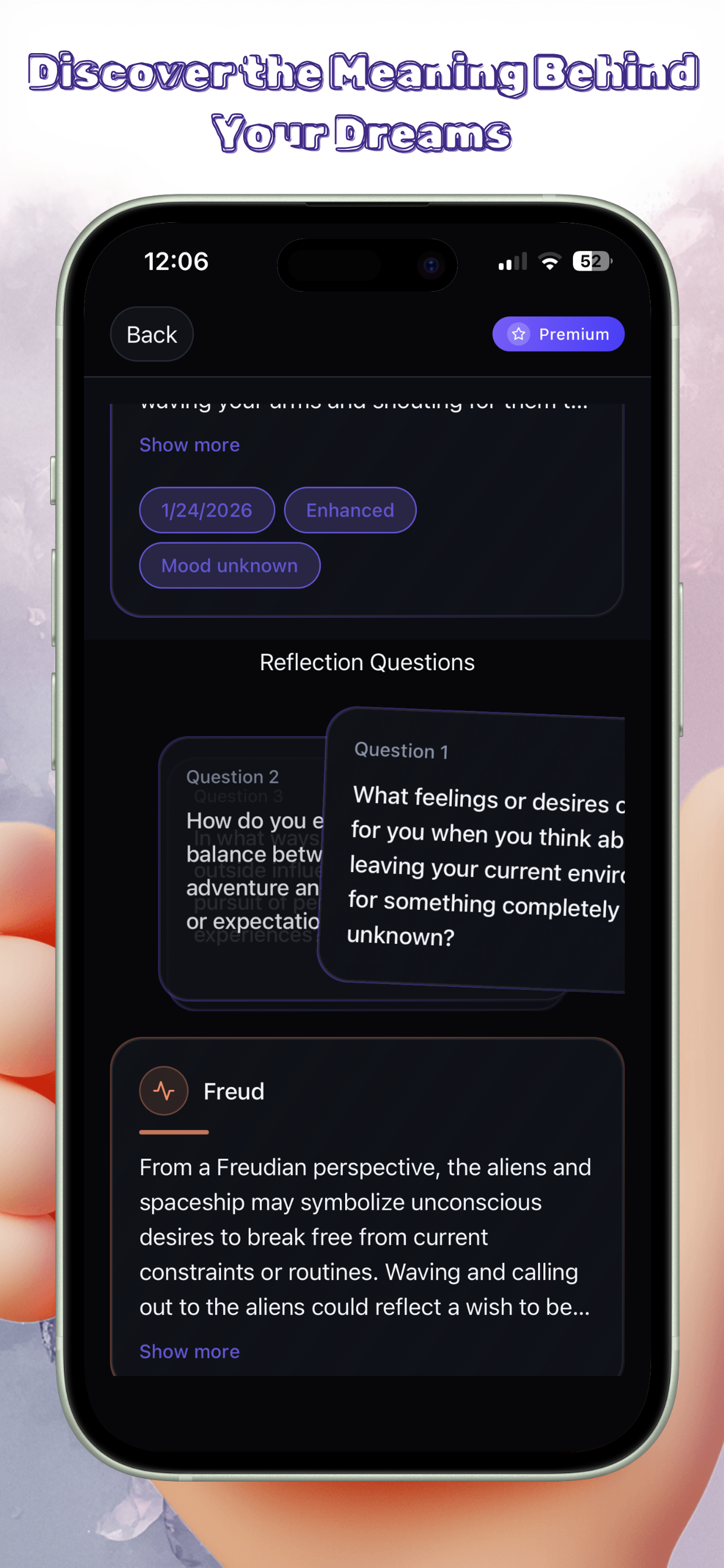 Psyche Dream  - Screenshot 3 showing product features and functionality