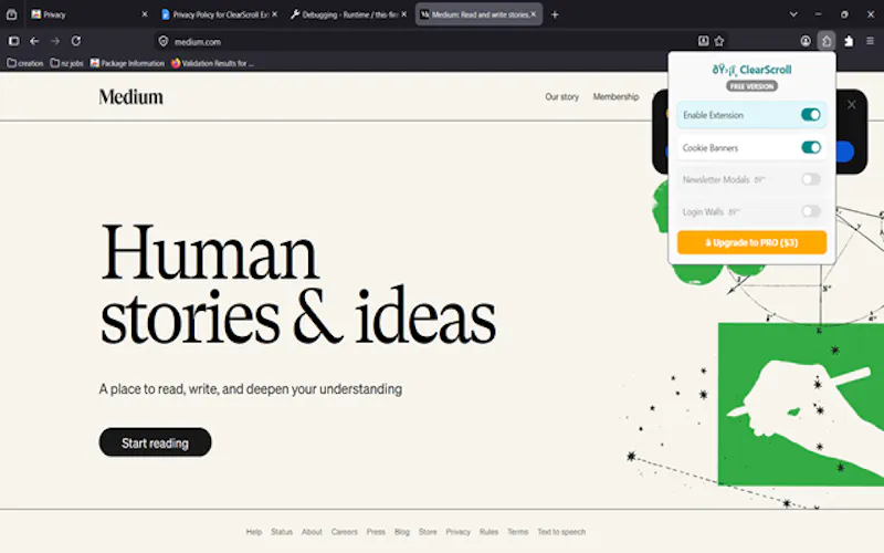 ClearScroll screenshot 2