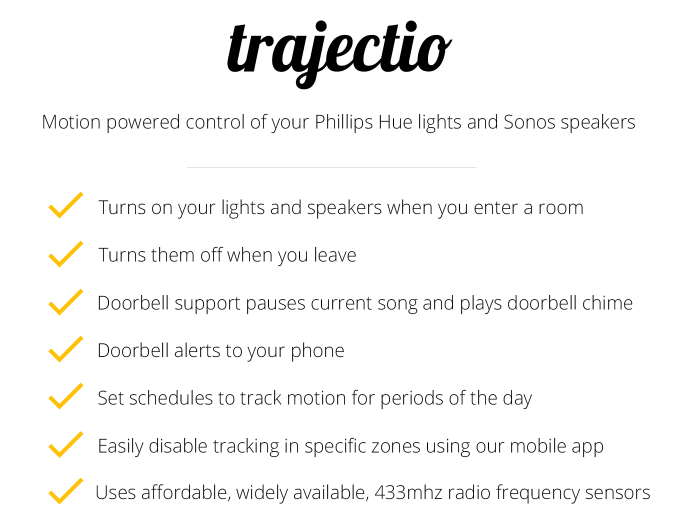Trajectio - Motion control for Hue, LIX, Tradfri and Sonos gallery image
