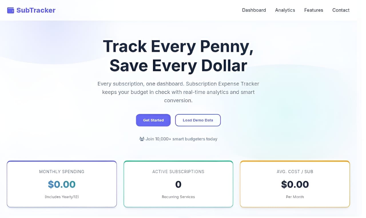 Subscription Expense Tracker gallery image